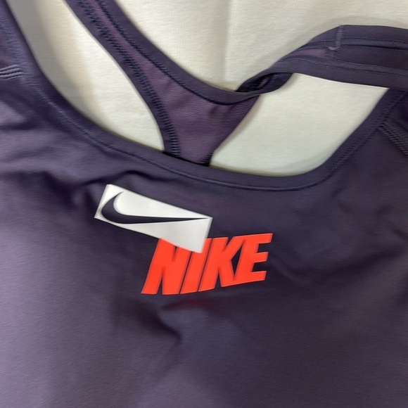 Nike swoosh classic style dri fit performance sports bra xl - Picture 2 of 12